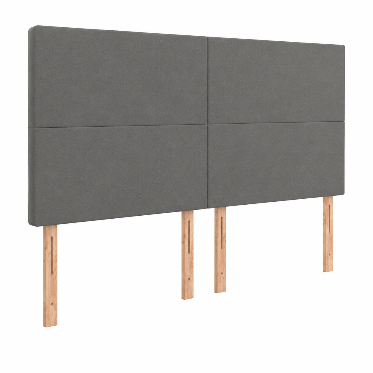 Lit, en tissu, coloris gris, pour la chambre