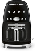 Smeg, Machine à café, DCF02BLEU, 1050 W, 12 Tasses, Noir