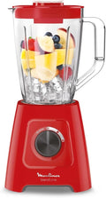 Moulinex, Blender, 1.25 L, 600W, Rouge