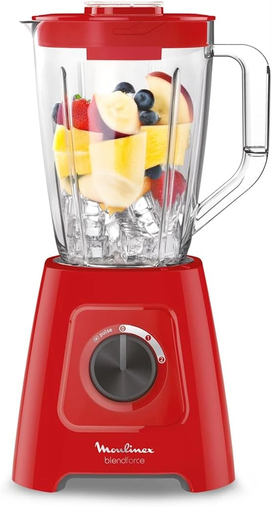 Moulinex, Blender, 1.25 L, 600W, Rouge