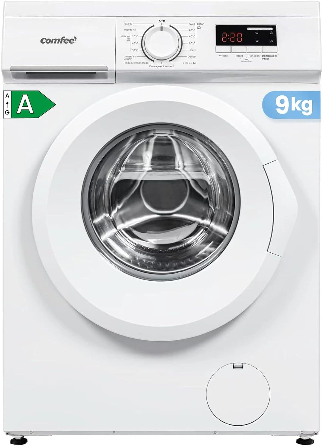 COMFEE', Lave-linge, 9KG, Blanc