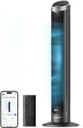 DREO, Ventilateur, 12H, avec télécommande, commande tactile, connecté, Argenté