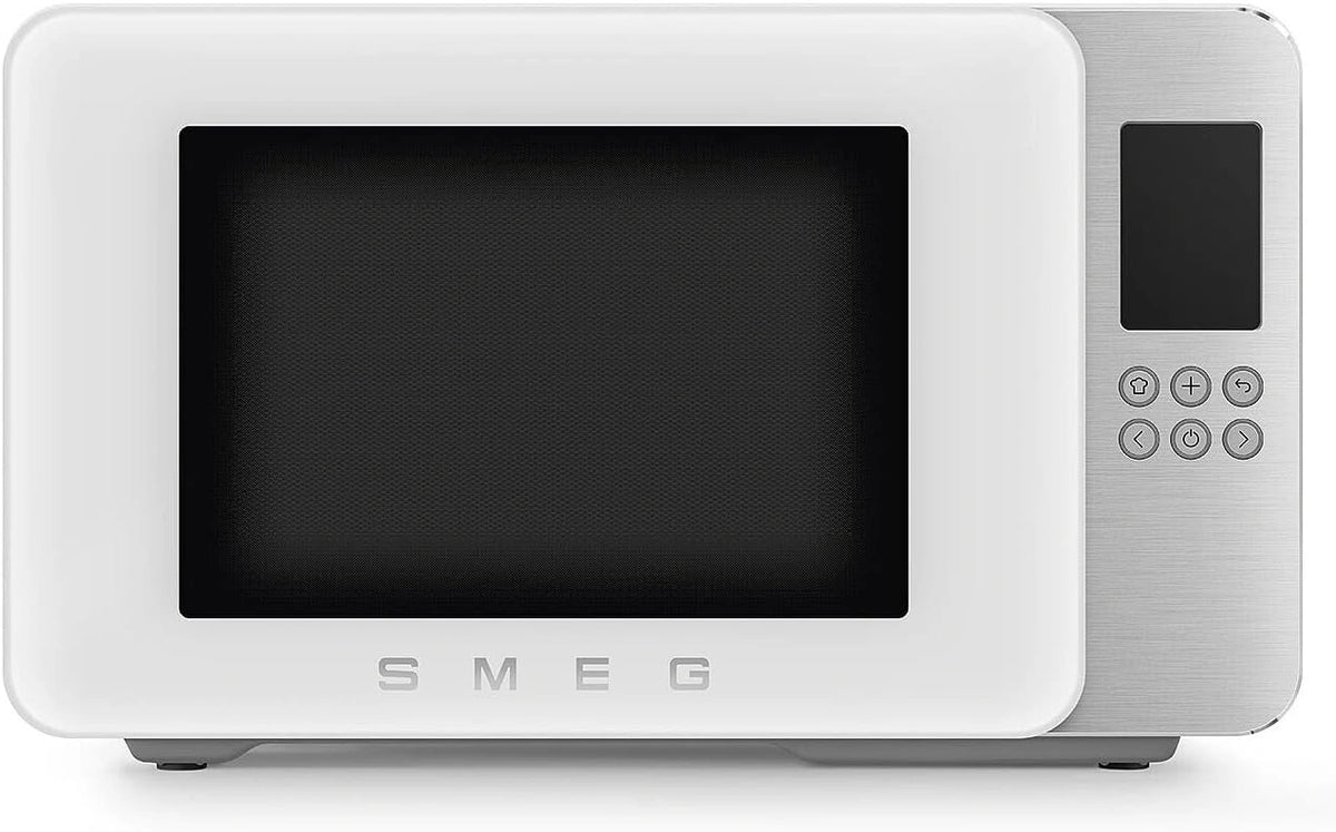 Smeg, Four à micro-ondes, MOC01WHMEU, 1900 W, technologie Inverter, fonctionnement automatique, Blanc