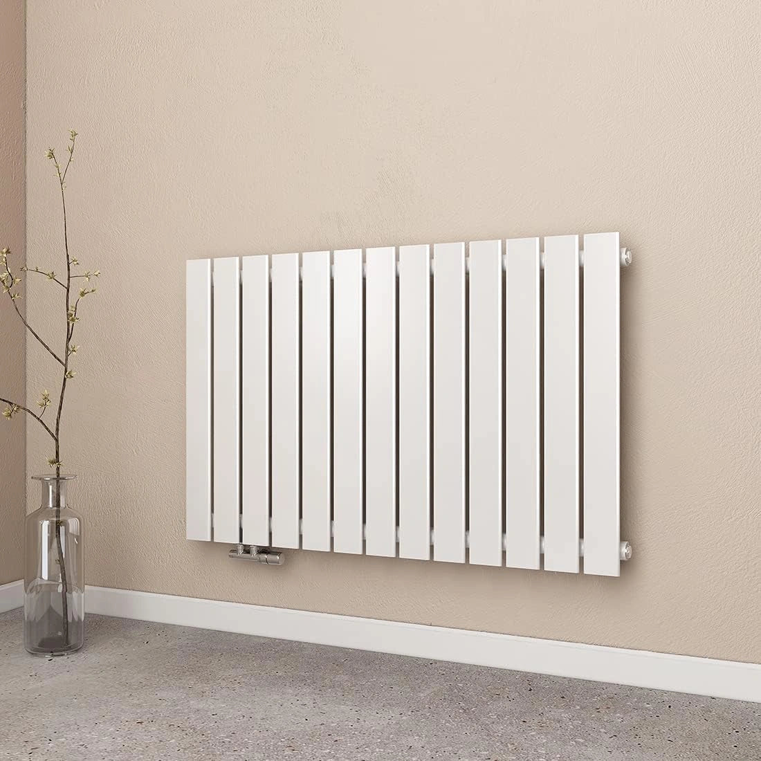 EMKE, Chauffage électrique, 730W, 63 × 100 cm, fonction chauffage, Blanc