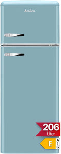 Amica, Réfrigérateur, 208 L, Bleu