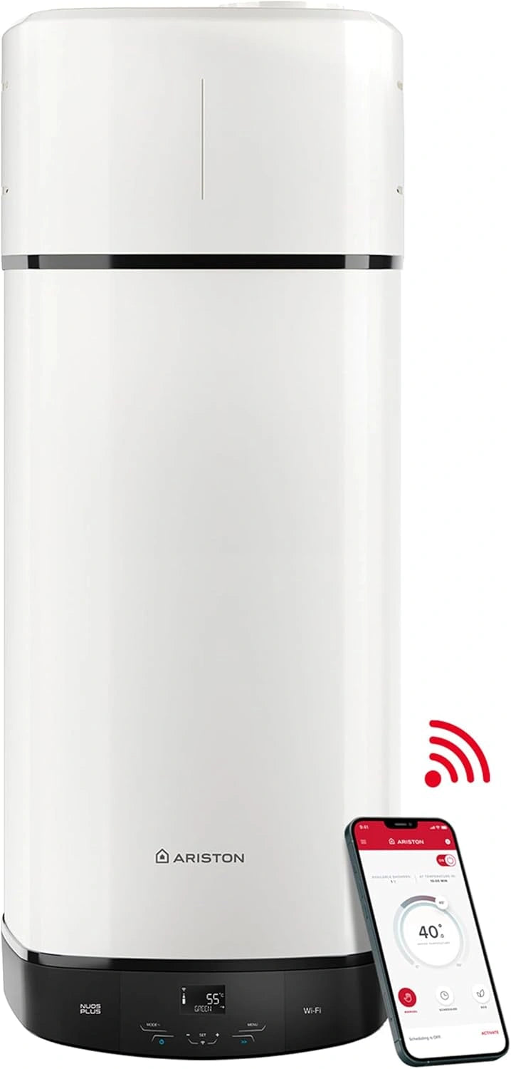 Ariston, Appareil électrique, R290, 110L, Wi-Fi, fonctionnement silencieux