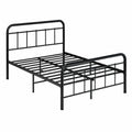 Lit, en métal, avec rangement, avec sommier, 208 x 164 x 31,5 cm, pour la chambre