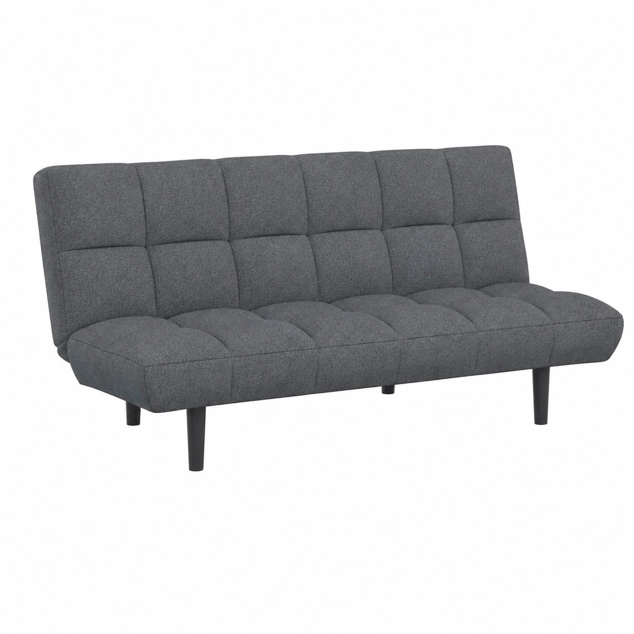Canapé, 3 places, en tissu, coloris gris et anthracite, pour le salon
