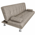 Canapé convertible, 3 places, coloris gris, pour le salon ou la chambre d’amis