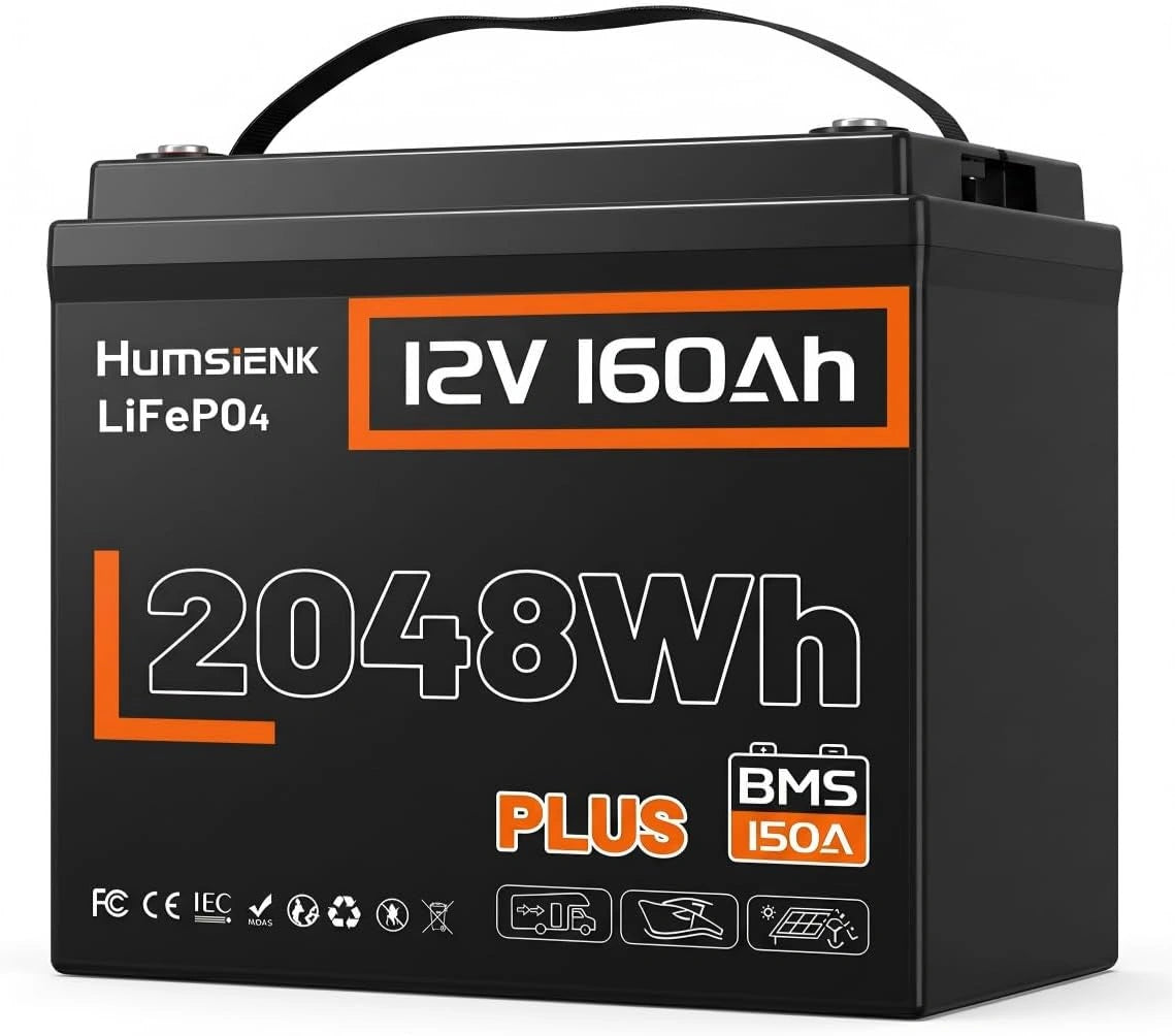 LiFePO4, Batterie, IP65, 12 V, connecté