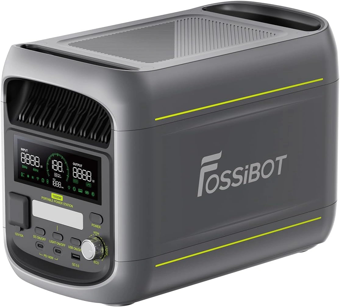 FOSSIBOT, Groupe électrogène, F1800, 1800W, 2700W, 1200W, format mobile