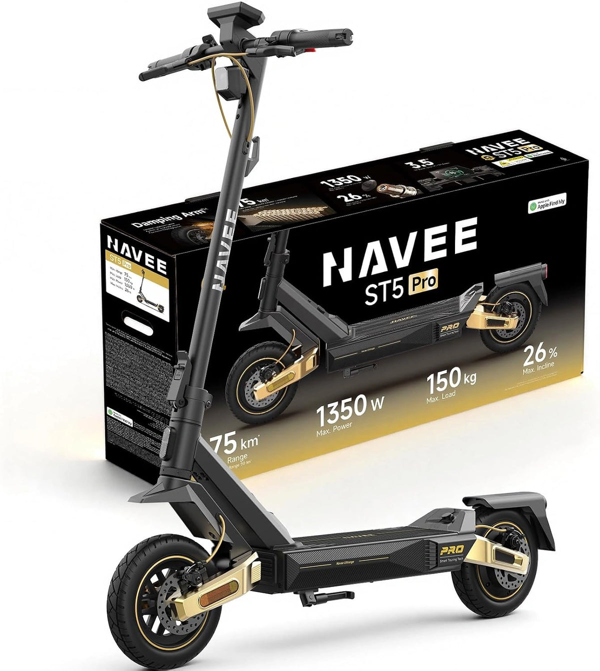NAVEE, Appareil électrique, ST3, 1650W, Bluetooth