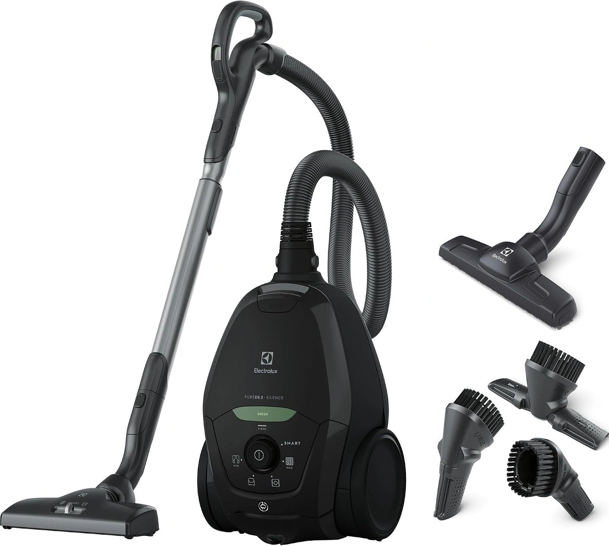 Electrolux, Aspirateur, PD82, connecté, fonctionnement silencieux, fonctionnement automatique, Noir