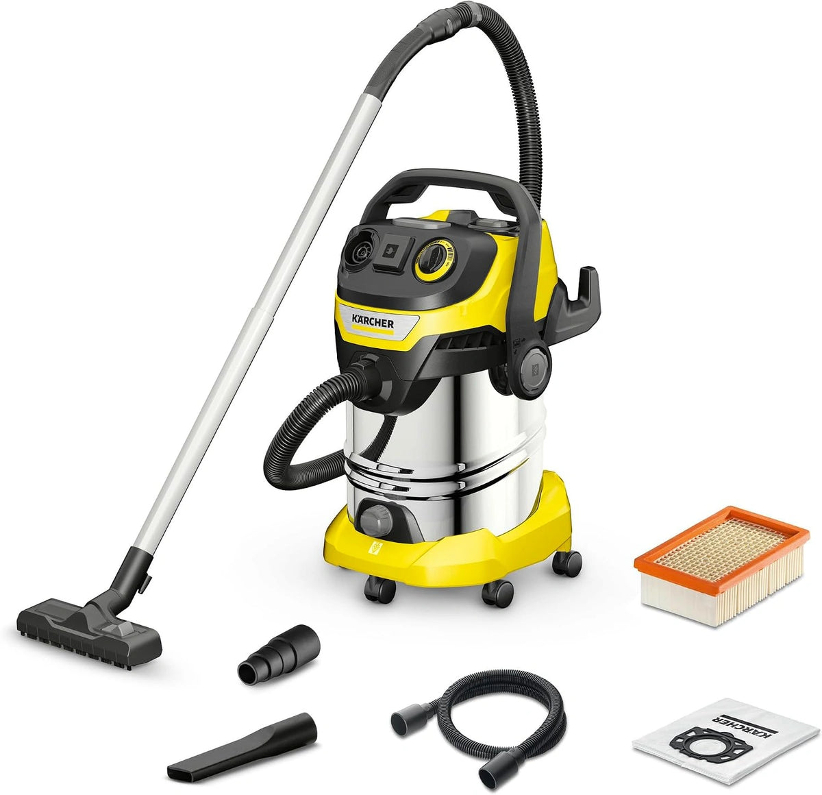 KÄRCHER, Aspirateur, V-30, 30L, 1300W, Argenté