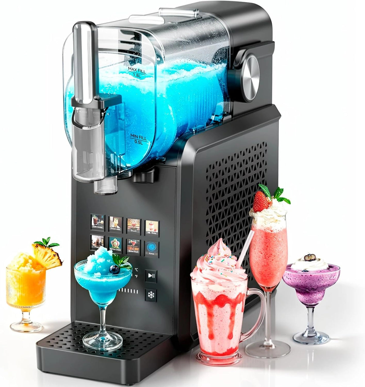 Écran, 2.6L, commande tactile, fonctionnement silencieux