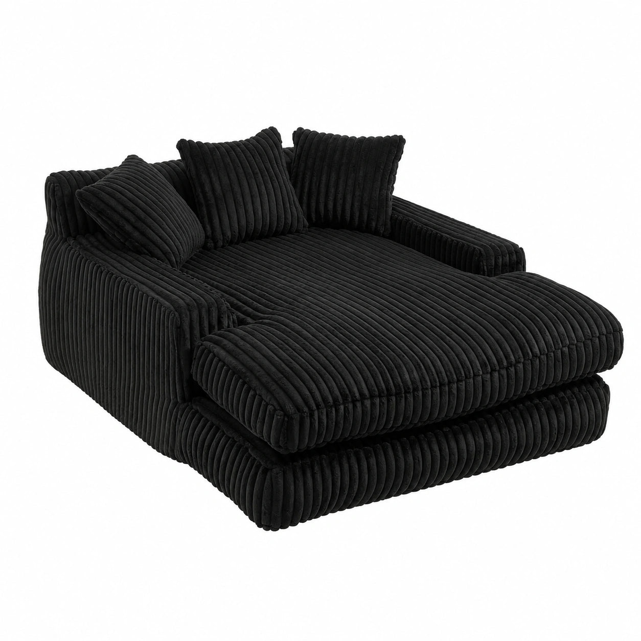Canapé convertible, coloris noir, pour le salon ou la chambre d’amis