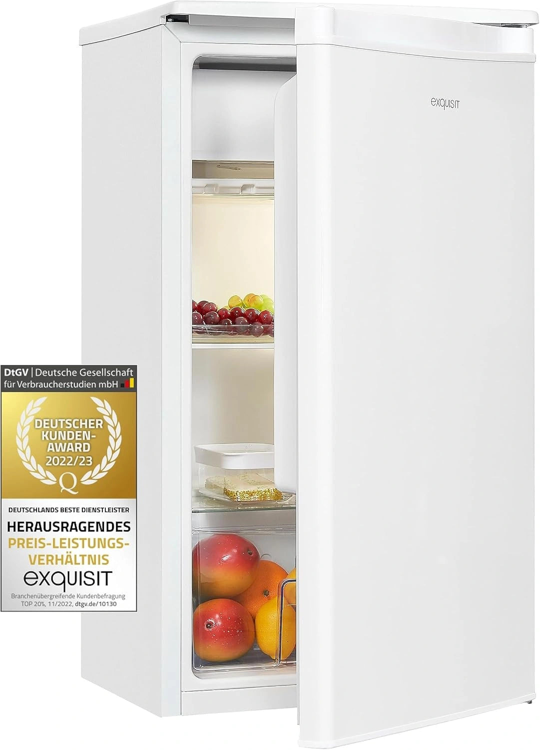 Exquisit, Réfrigérateur, KS86-0-090E, 79 l, Blanc
