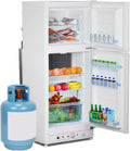 SMETA, Réfrigérateur, 175L, 46L, 220V, fonctionnement silencieux, format mobile, Blanc