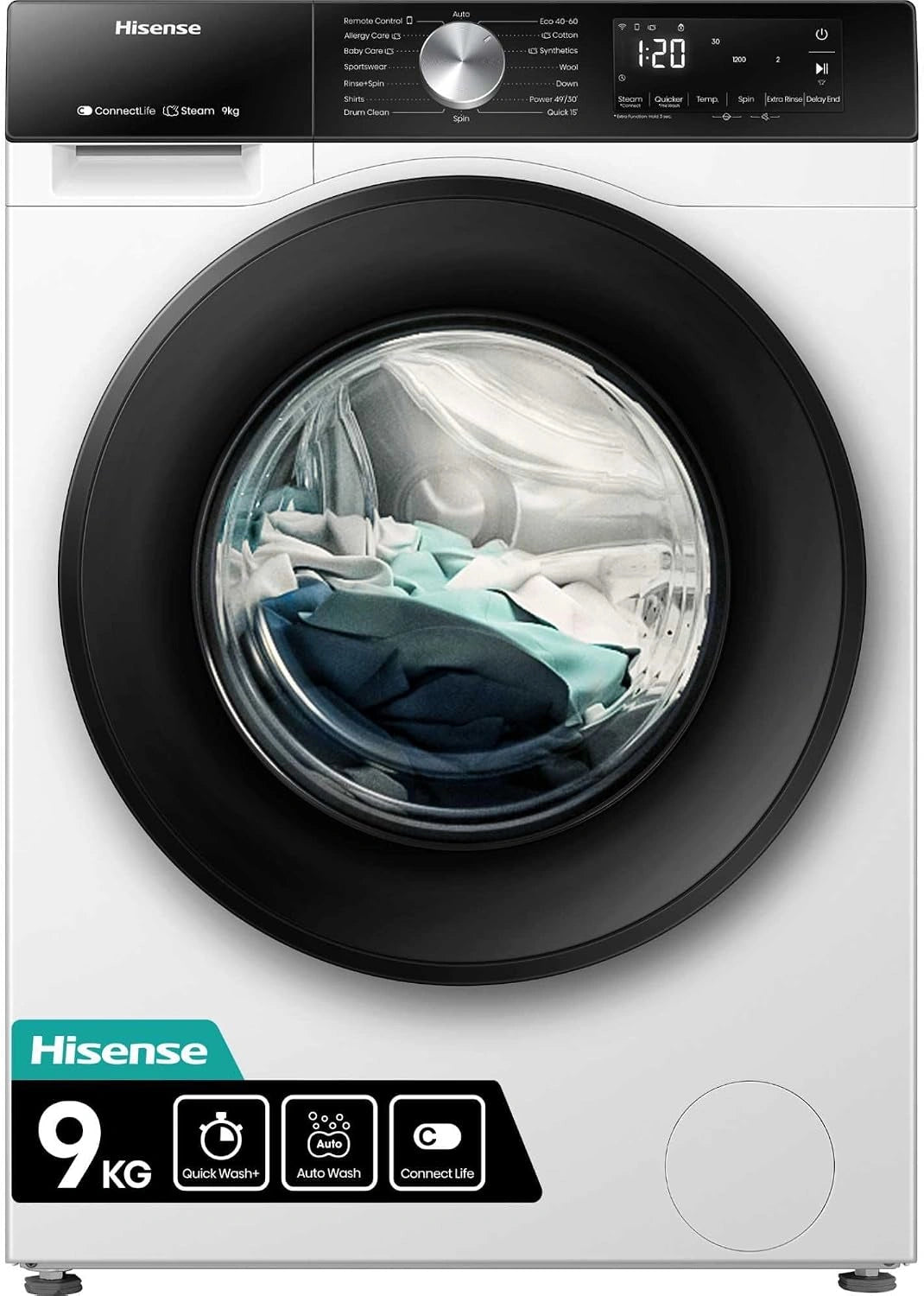 HISENSE, Lave-linge, WF3S9043BW3