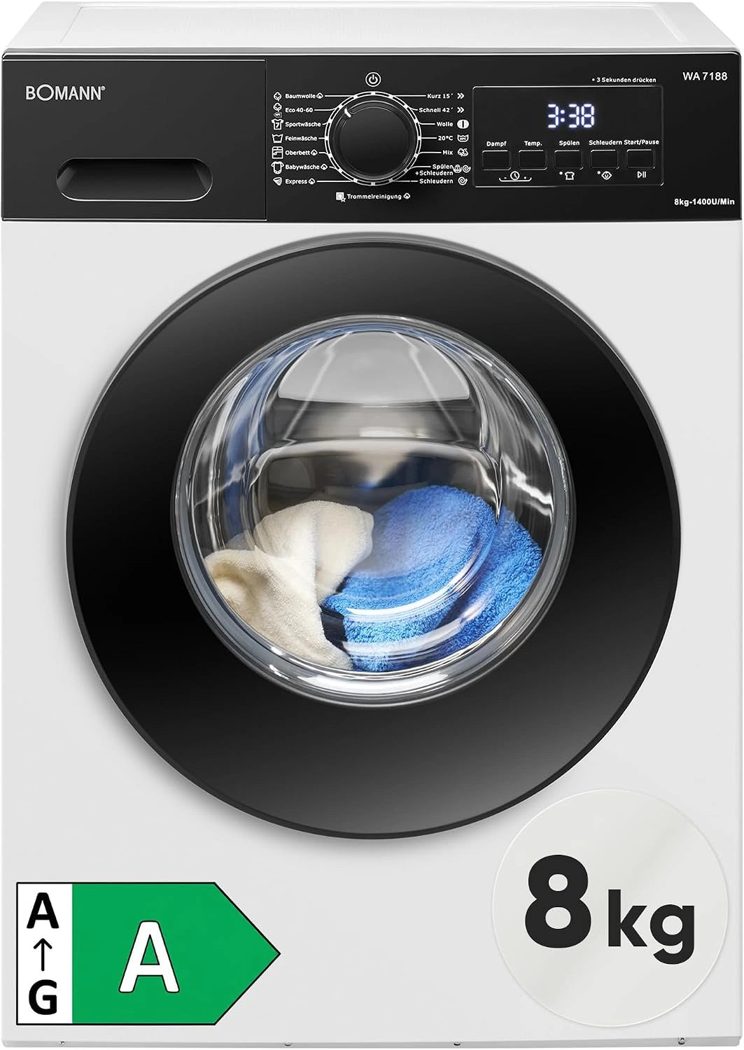 Bomann, Lave-linge, fonction vapeur