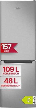 Amica, Réfrigérateur, 157L, fonctionnement automatique, Argenté