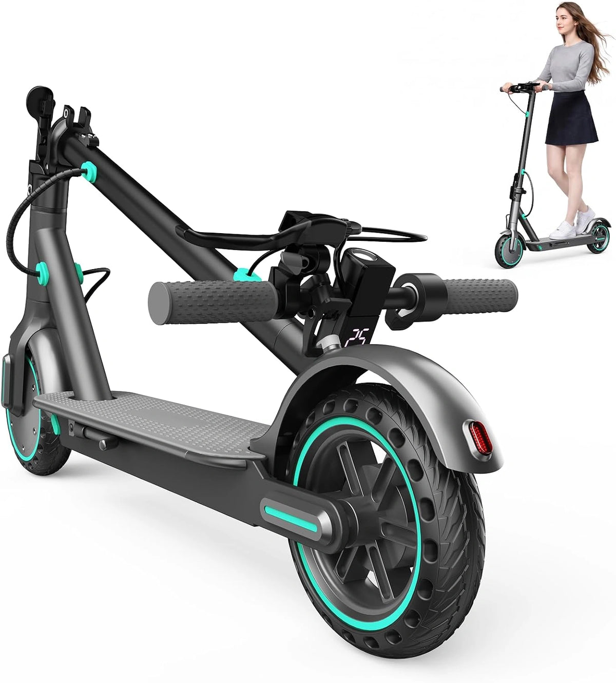 Trottinette, Batterie, 30-35KM, 350W, 36V