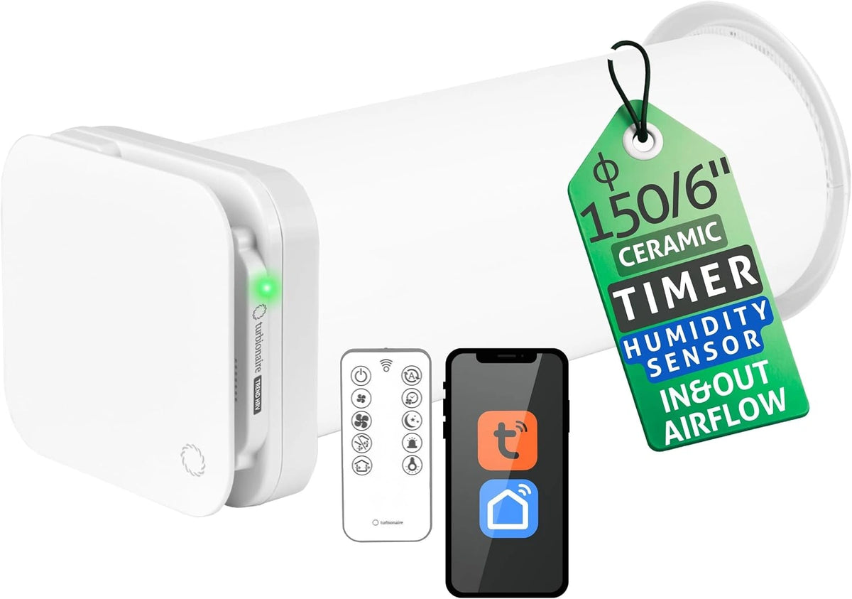 Turbionaire, Appareil électrique, Wi-Fi, avec télécommande, Blanc