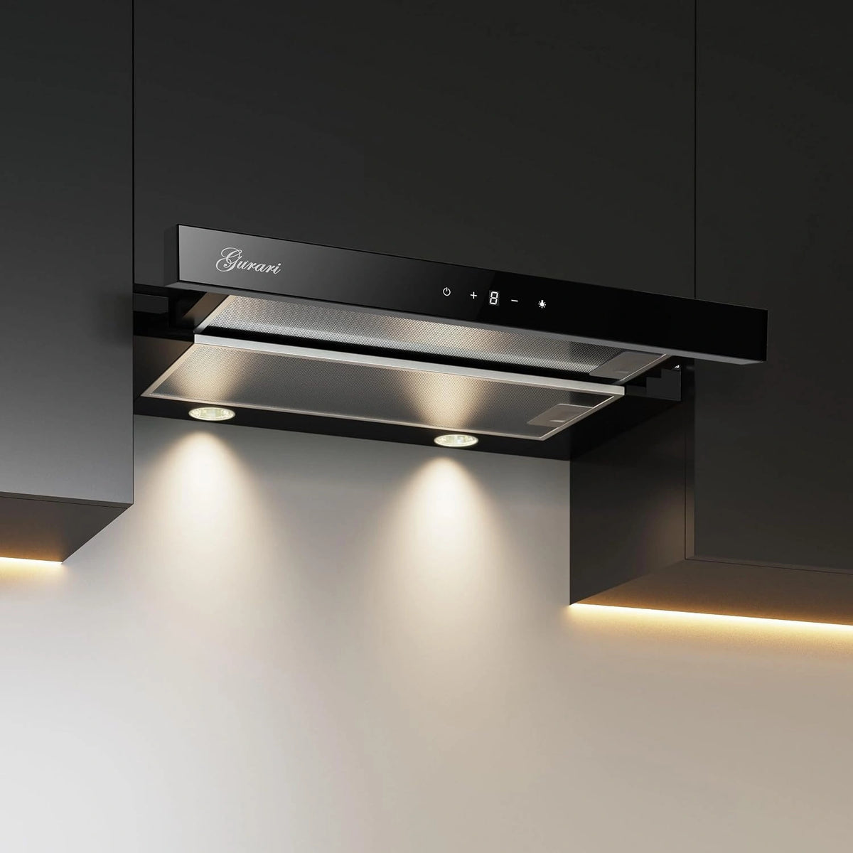 GURARI, Hotte aspirante, 3003C, Noir