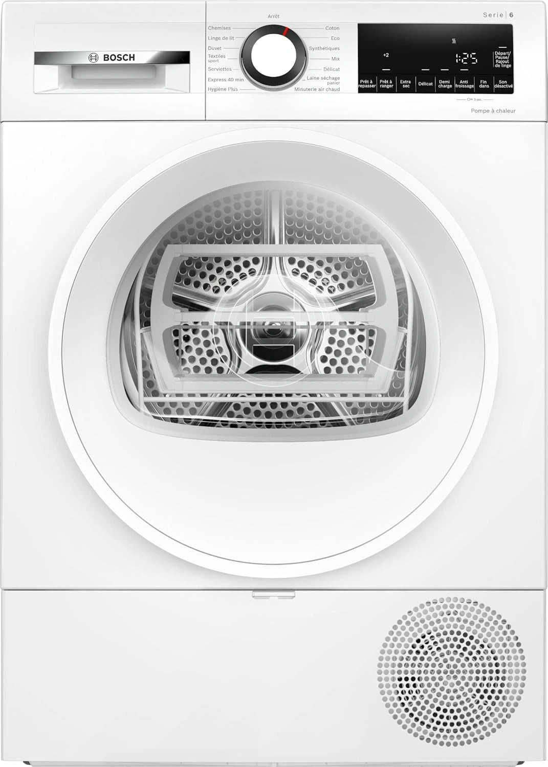 Bosch, Sèche-linge, WQG133DTFR, Blanc