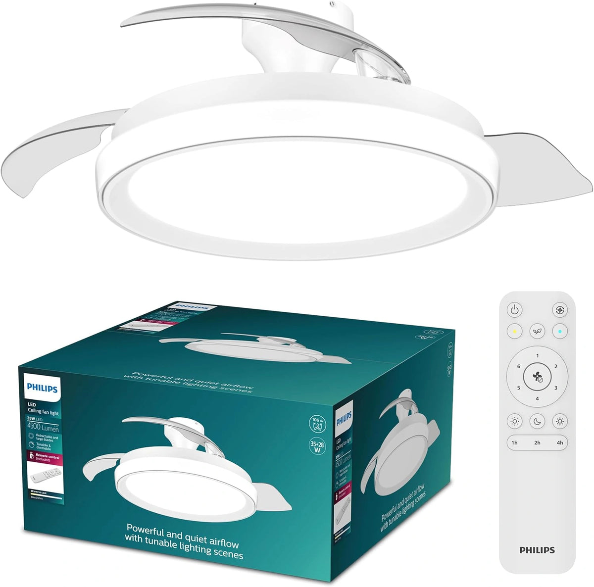 Philips, Ventilateur, Blanc