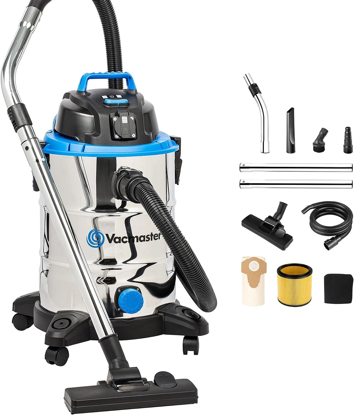 Vacmaster, Aspirateur, 30L, 1500W, Argenté